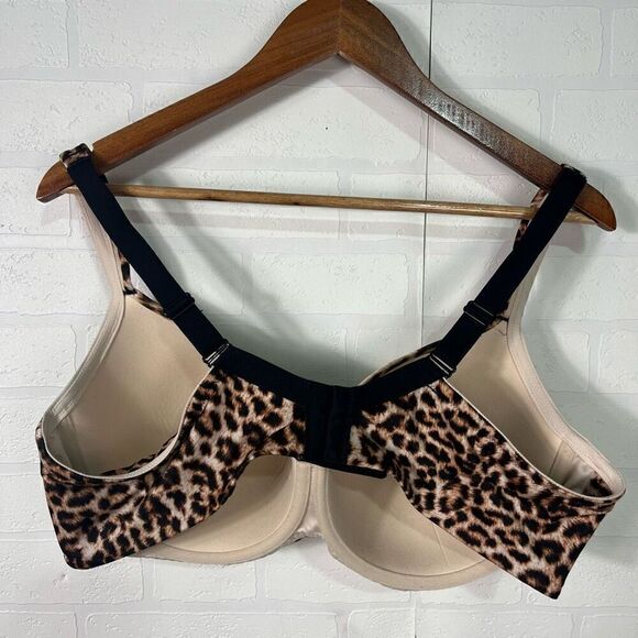 Soma Womens Balconette Bra Size 42D Leopard Print Stunning Support Smooth - Picture 4 of 9